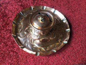 Newlyn copper inkwell